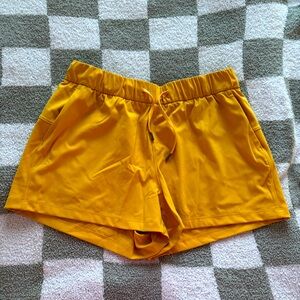 Super cute yellow athletic shorts